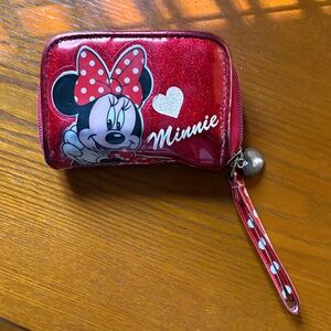 Mouse Red Kids Wristlet Wallet with Wrist Strap